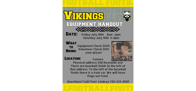 Equipment handout